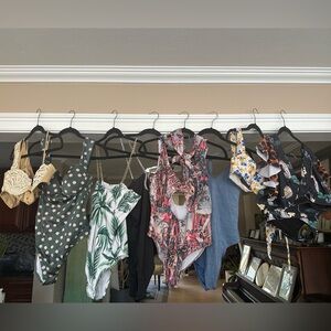 Lot of 8 large bathing suits